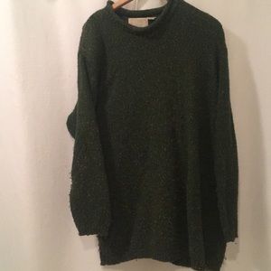 Elisabeth long green sweater plus size 2